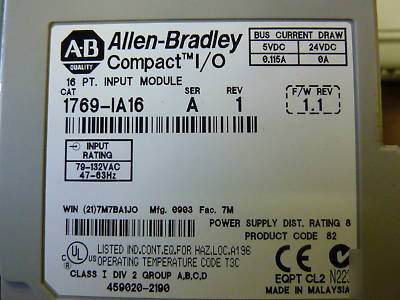 Allen bradley micrologix 1500 system with 1764-lsp