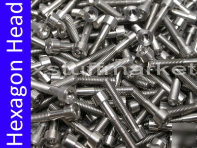 10 x titanium M6 35MM hexagon hex socket cup head bolt 