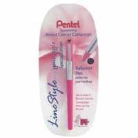 12 pentel linestyle breast cancer pen blue XBK708P-c