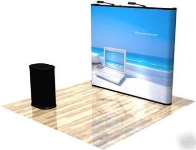 8X8FT straight tradeshow pop-up display backdrop set