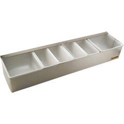 Bar cocktail garnish station - 6 compartments - holder