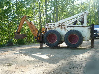 Bobcat skidsteer backhoe bucket attachment 