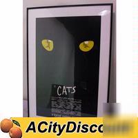 Decorative 'cats' musical hanging picture poster used