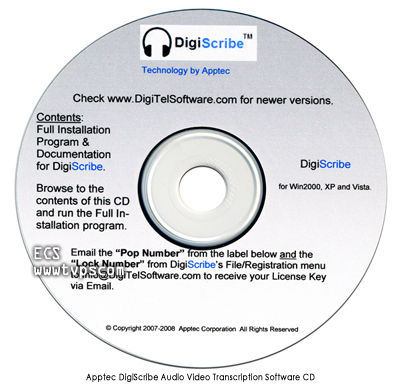 Digiscribe audio video transcriber software earbud fp