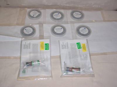8 pc lot of vlsi resistivity & duke particle standards