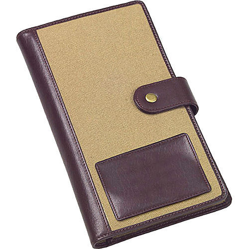 Clava golf score card organizer - khaki canvas with