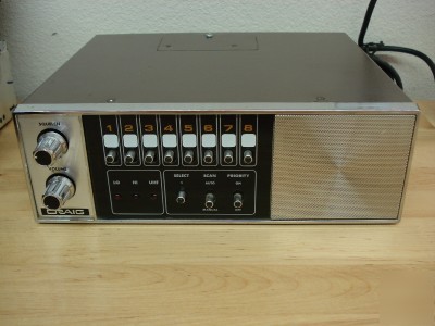 Craig 3 band 8 channel uhf / vhf scanner model 4350A