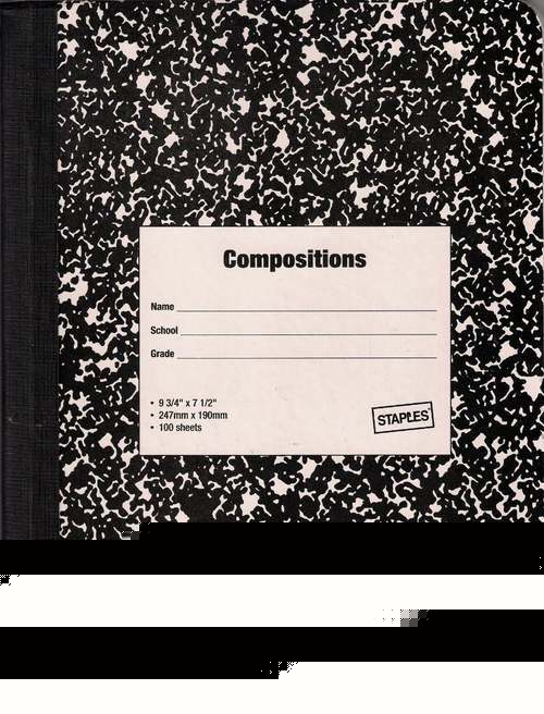 New 2OO sheet composition notebook 
