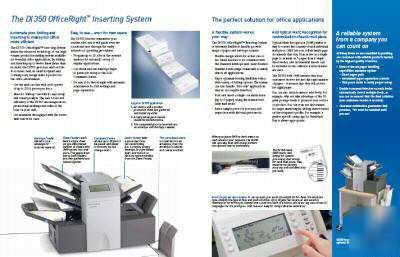 Pitney bowes system - 3 x di -350 folder / inserter 