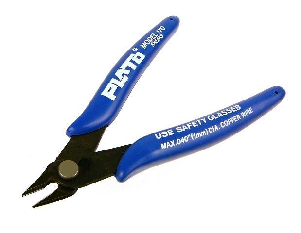 Plato 18-ga flush wire cutter - spring-action handle