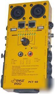 Pyle 12 plug pro audio cable tester,usb, rca, & more 