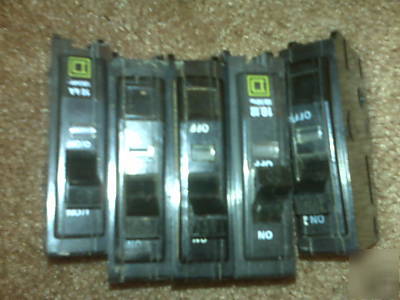 Square d QO120 circuit breaker, 120/240VAC,20A,1-phase