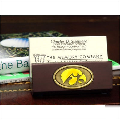 University of iowa business card holder