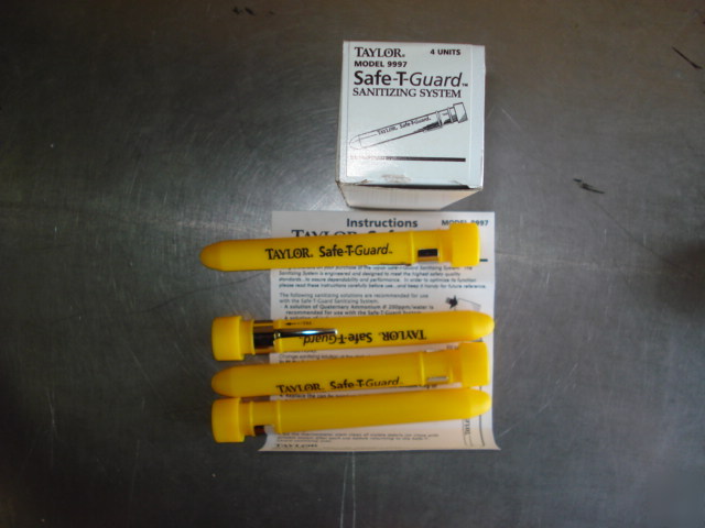 Bx/4 taylor #9997 safe-t-guard sanitizing system