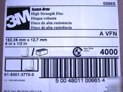 Case of 20 3M scotch-brite 00665 high strength disc 6