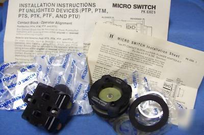 Micro switch pushbutton start switch 2 pcs set / 