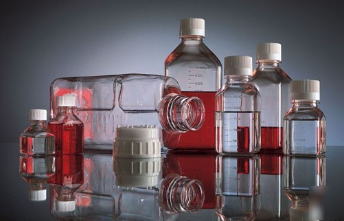 Nalgene* petg 1000ML square media bottles