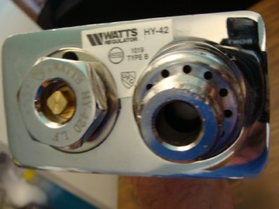 New watts #hy-420 non-freeze wall hydrant w/chrome face- 