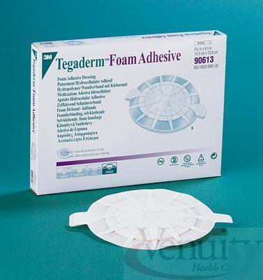 Tegaderm foam adhesive dressing 3.5 x 3.5 wound 90610