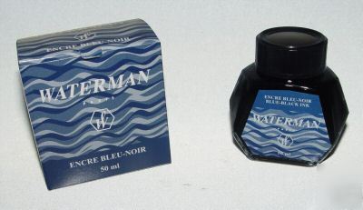 Waterman bottled ink blue/black 2 oz bottle (51060-W6)