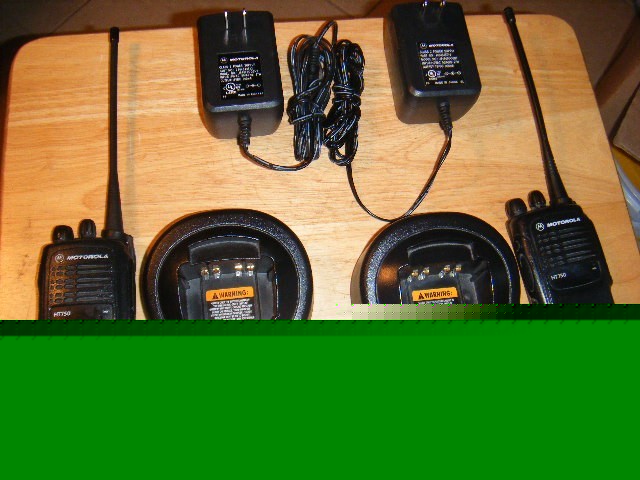 2 motorola HT750 vhf tranceivers with remote mikes