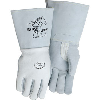 Black stallion 750 elkskin stick welding gloves medium