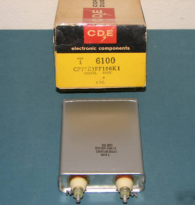 Cde cornell dubilier electronic capacitor CP70E1FF106K1