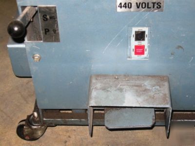 Hydraulic ironworker, scotchman model 4014C 3HP 
