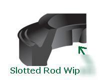 Hydraulic rod wipers slotted for 5/8