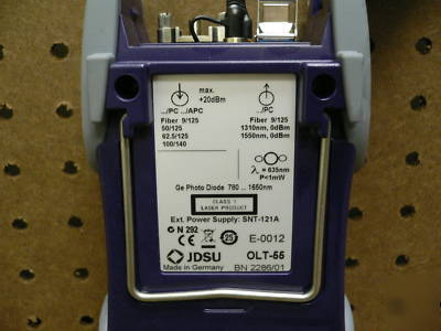 Jdsu acterna olt-55 smart optical loss test set 