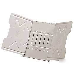 Master catalog rack, putty colored, 6 sections