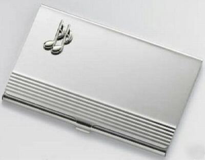 Music quaver business or credit card holder 7654