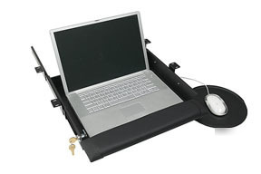 New laptop security drawer w/ mouse tray 