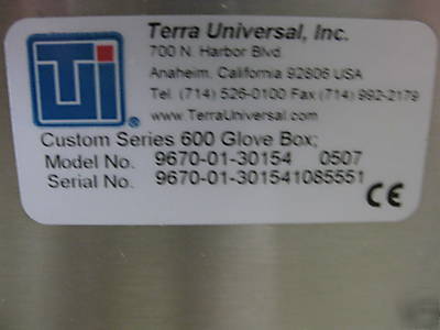 New terra universal series 600 glove box w/ options