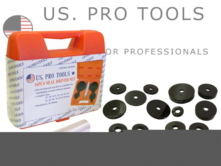 New us pro 16 pc seal driver kit set in case - 