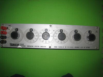 Rtd simulator, rtd-100, transcat 7010T, 10-1111.110 ohm