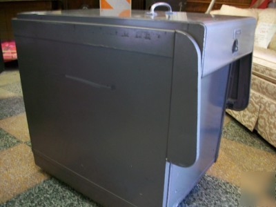 Shaw walker vintage pop up file safe fireproof with key