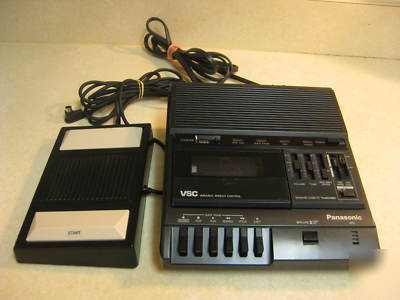 Panasonic rr-830 desktop cassette transcriber + pedal