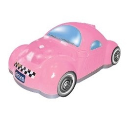 Pink checker cab piston powered nebulizer kids child