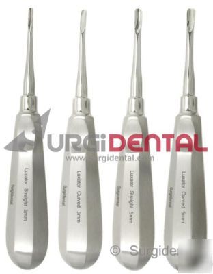 4 luxator dental elevators str down angle size 3 & 5MM