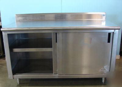 Advance tabco stainless steel worktop cabinet, 60