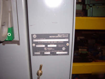 Allen bradley motor control center 2100 series