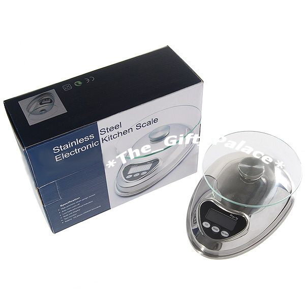 Electronic digital scales * max 5KG * chrome * kitchen