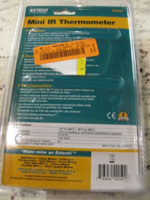 Extech mini ir infrared thermometer IR250 -4F to 500F