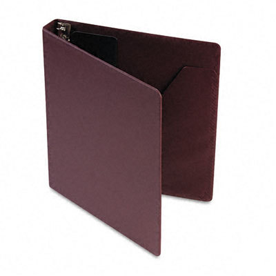 Heavyweight vinyl slant-d ring binder 1IN cap maroon
