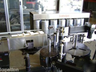 Label jet pressure sensitive labeler wrap around label