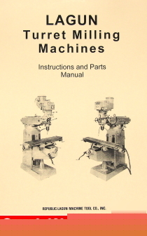 Lagun ftv-1 ftv-2 ftv-3 vertical milling machine manual
