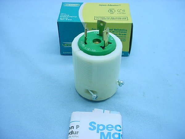 Leviton L13-30 locking plug twist lock 30A 600V 3Ã¸