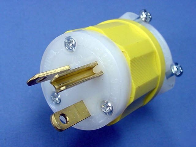 Leviton industrial plug nema 6-20 20 amp 250V 5466-c