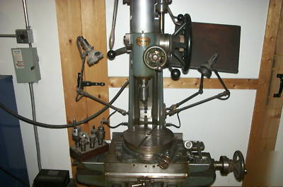 Moores jig bore light milling & rotary table & holders
